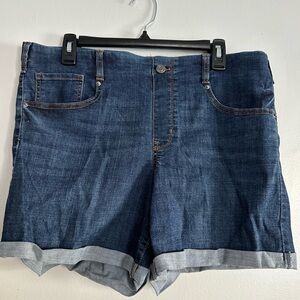 Time And Tru denim cuffed shorts